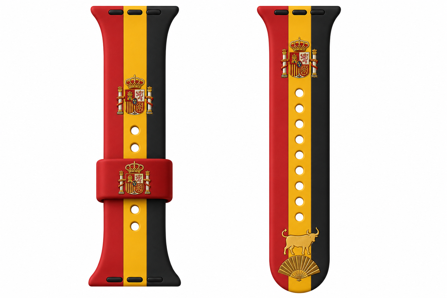 Spain Flag | Deep-Engraved Band for Apple Watch