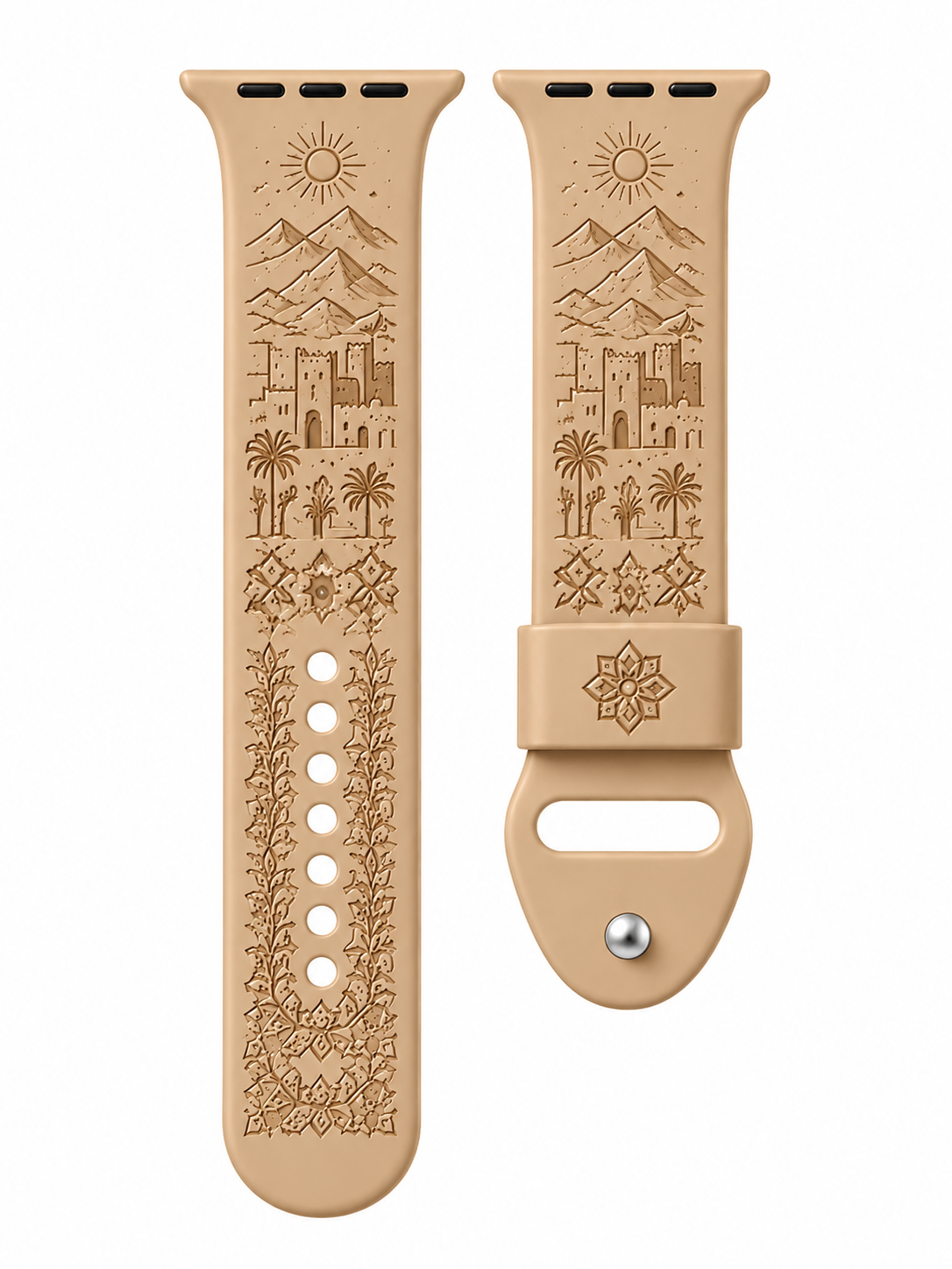 Morocco Flag | Deep-Engraved Band for Apple Watch